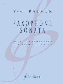 Yves Balmer: Saxophone Sonata
