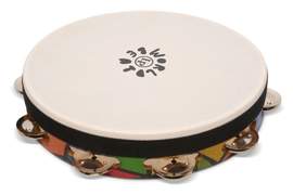 Latin Percussion Tambourine World Beat Single Row with Head LP7023