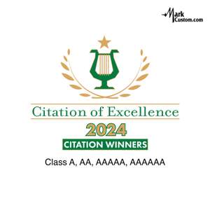 2024 Citation of Excellence: Band Class A, AA, AAAAA, AAAAAA