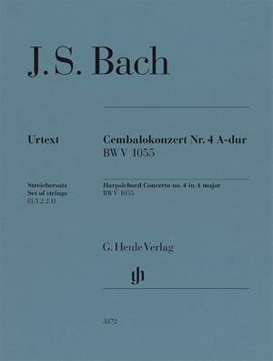 Bach, J S: Cembalokonzert Nr. 4 A-dur BWV 1055