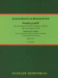 Boismortier, J B d: Sonate g-moll op. 12/1 op. 12,1