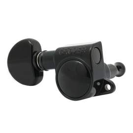 Grover rotomatic 12 string set - black chrome