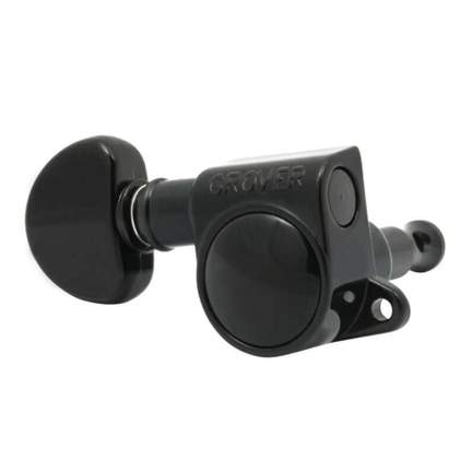 Grover rotomatic 12 string set - black chrome