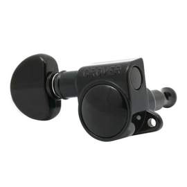 Grover rotomatic left hand 6 in-line - black chrome