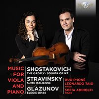 Music For Viola and Piano By Shostakovich, Stravinksy, Glazunov