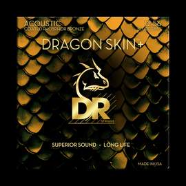 DR Strings Dragon Skin+ Phosphor Bronze Acoustic Guitar Bluegrass