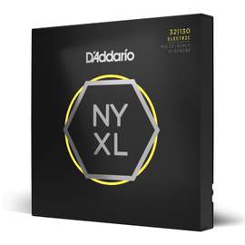 D'Addario 32-130 Hybrid Light 6-String, Multiscale, NYXL Bass Guitar Strings