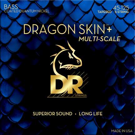 DR Strings Dragon Skin+ Quantum Nickel Bass Medium Multi Scale - 5 String