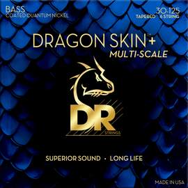 DR Strings Dragon Skin+ Quantum Nickel Bass Medium Multi Scale - 6 String