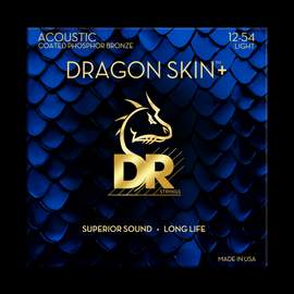 DR Strings Dragon Skin+ Phosphor Bronze Acoustic Guitar Light