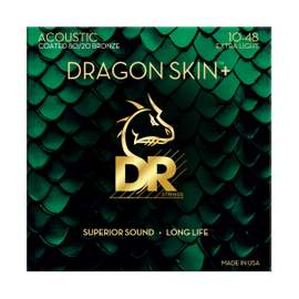 DR Strings Dragon Skin+ 80/20 Acoustic Guitar Extra Light