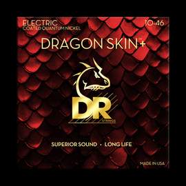 DR Strings Dragon Skin+ Quantum Nickel Electric Guitar Medium