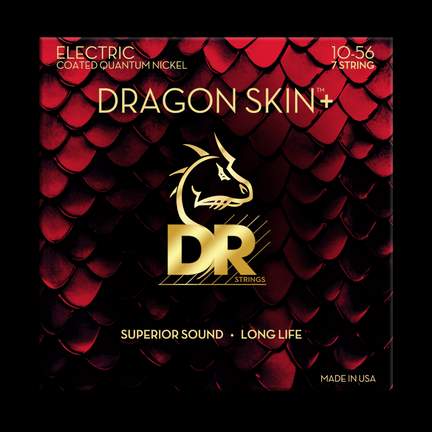 DR Strings Dragon Skin+ Quantum Nickel Electric Guitar Medium - 7 String
