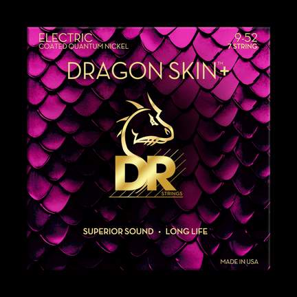 DR Strings Dragon Skin+ Quantum Nickel Electric Guitar Light - 7 String