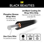 DR Strings Black Beauties Phosphor Bronze Acoustic Extra Light Product Image