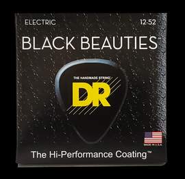 DR Strings Black Beauties Electric Extra Heavy