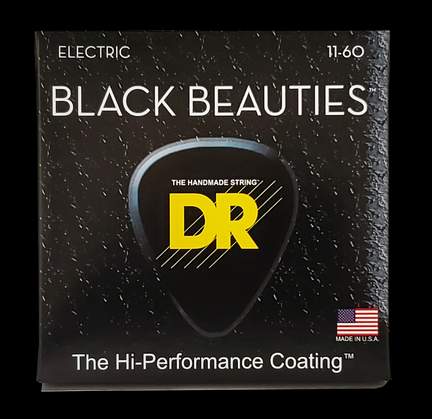 DR Strings Black Beauties Electric Heavy - 7 String