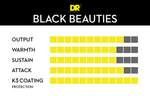 DR Strings Black Beauties Electric Light - 7 String Product Image