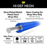 DR Strings Hi-Def Neon Blue Electric Light Product Image