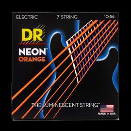 DR Strings Hi-Def Neon Orange Guitar Medium - 7 String