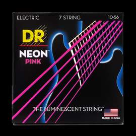 DR Strings Neon Pink Electric Medium - 7 String