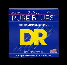 DR Strings Pure Blues Electric Medium -3 Pack 