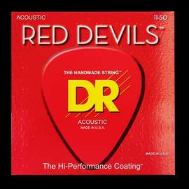 DR Strings Red Devils Acoustic Custom Light
