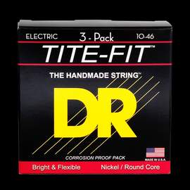 DR Strings Tite-Fit Electric Medium - 3 Pack