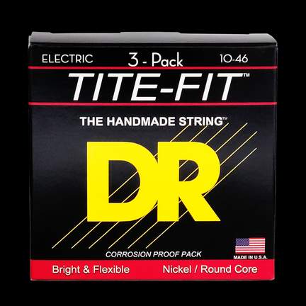 DR Strings Tite-Fit Electric Medium - 3 Pack