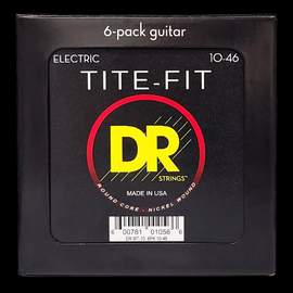 DR Strings Tite-Fit Electric Medium - 6 Pack