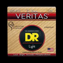 DR Strings Veritas Acoustic Light - 3 Pack