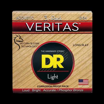 DR Strings Veritas Acoustic Light - 3 Pack