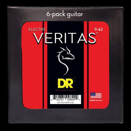 DR Strings Veritas Electric Light - 6 Pack