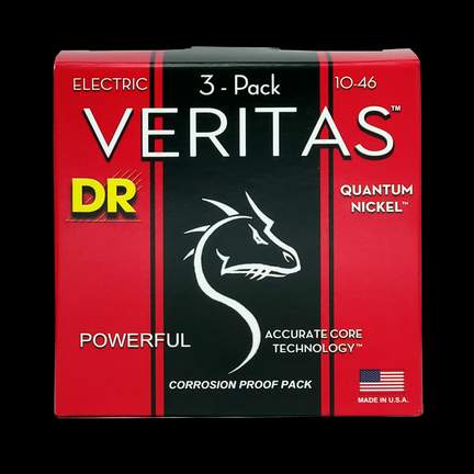 DR Strings Veritas Electric Medium - 3 Pack