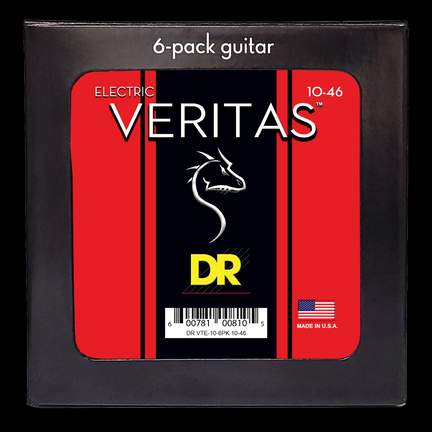 DR Strings Veritas Electric Medium - 6 Pack