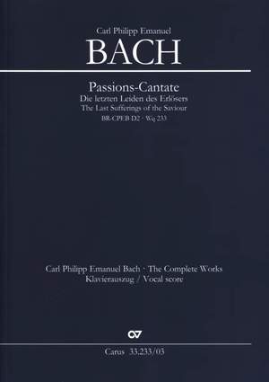 Carl Philipp Emanuel Bach: Passions-Cantate