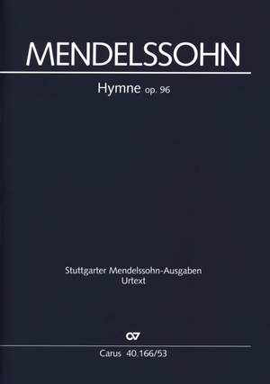 Felix Mendelssohn Bartholdy: Hymne- Drei geistliche Lieder und Fuge