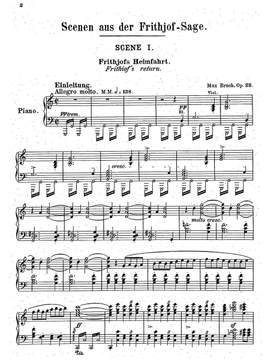 Bruch, Max: Frithjof op. 23, Szenen aus der Frithjof-Sage von Esaias Tegnér