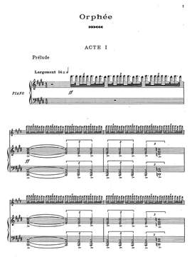 Roger-Ducasse, Jean: Orphee, Mimodrame Lyrique en trois actes (Vocal score with French text)