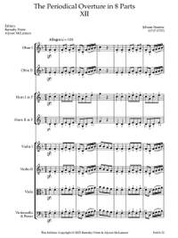 Stamitz, Johann: The Periodical Overture in 8 parts No. 12 (Edited by Barnaby Priest and Alyson McLamore / new print)