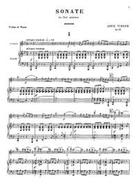 Vierne, Louis: Sonate pour violon et piano en Sol mineur Op. 23