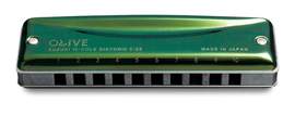 Suzuki Olive C-20 10-hole diatonic harmonica - F#