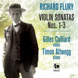 Richard Flury: Violin Sonata No. 1, No. 2 & No. 3
