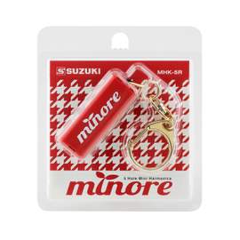 Suzuki MINORE 5-hole mini harmonica - Red