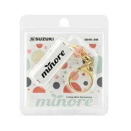 Suzuki MINORE 5-hole mini harmonica - White