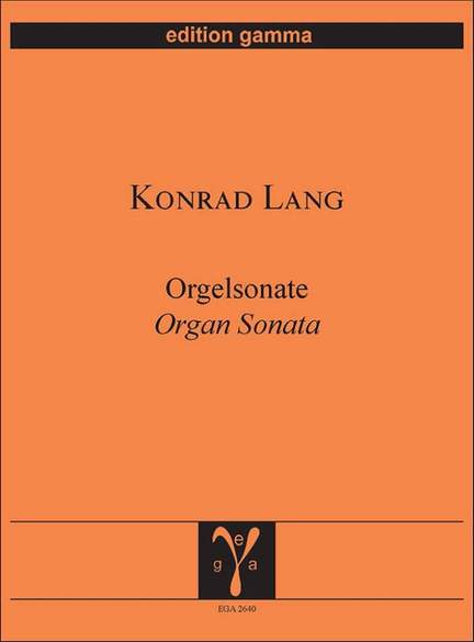 Konrad Lang: Orgelsonate