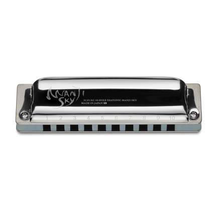 Suzuki Manji Sky 10-hole diatonic harmonica - E