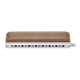 Suzuki Sirius 16-hole chromatic harmonica with wooden cover plates - C