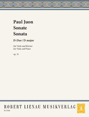 Juon, Paul: Sonata D major op. 15