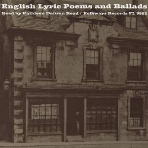 English Lyric Poems and Ballads